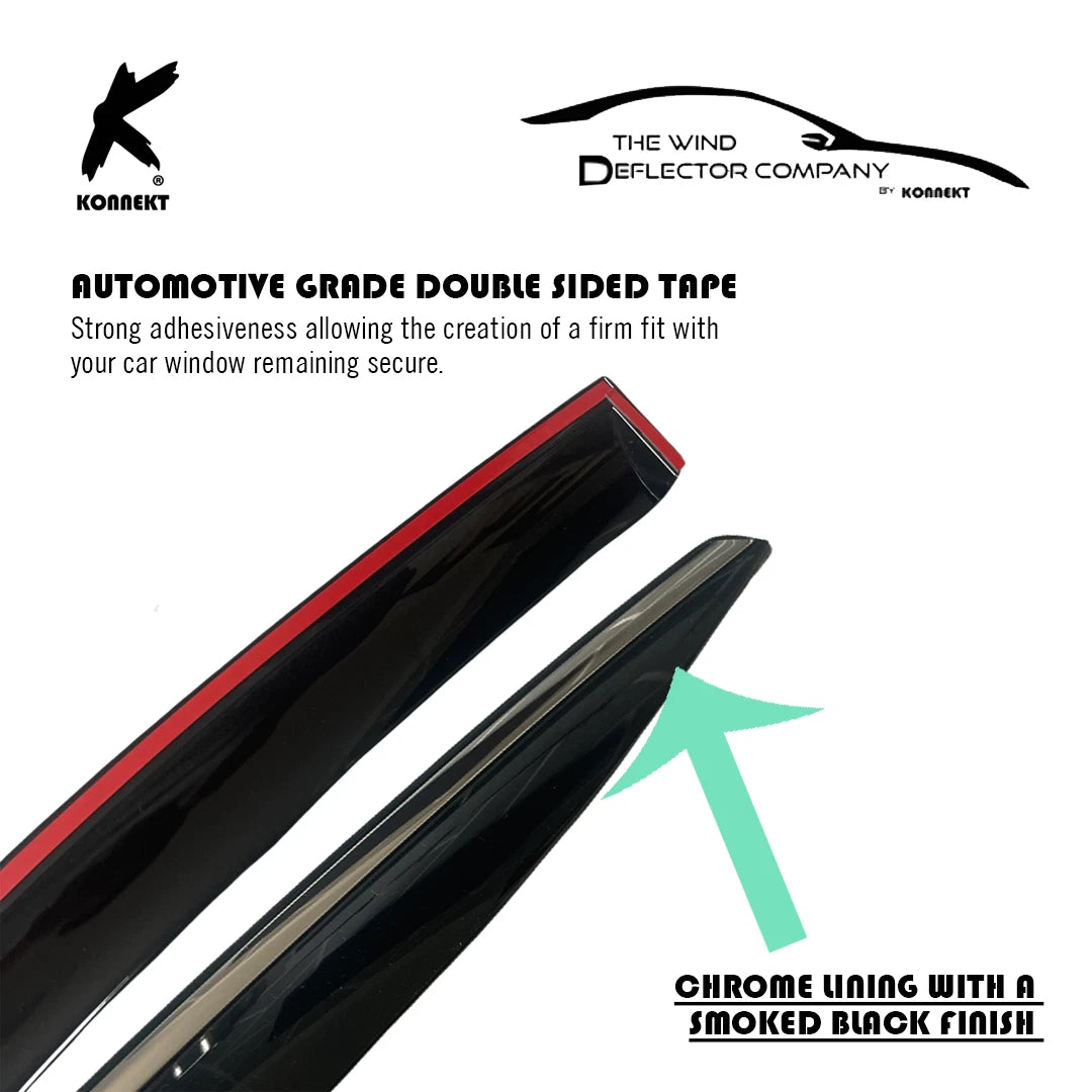 KONNEKT Wind Deflector Set for AUDI Q5 | 2009 - 2016 | 5 Door