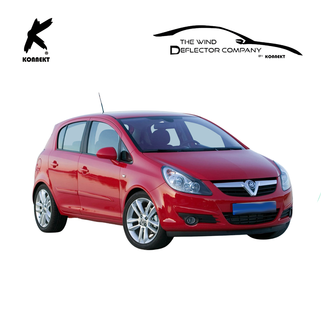 KONNEKT Wind Deflectors Set For Vauxhall Corsa | 2006 - 2018