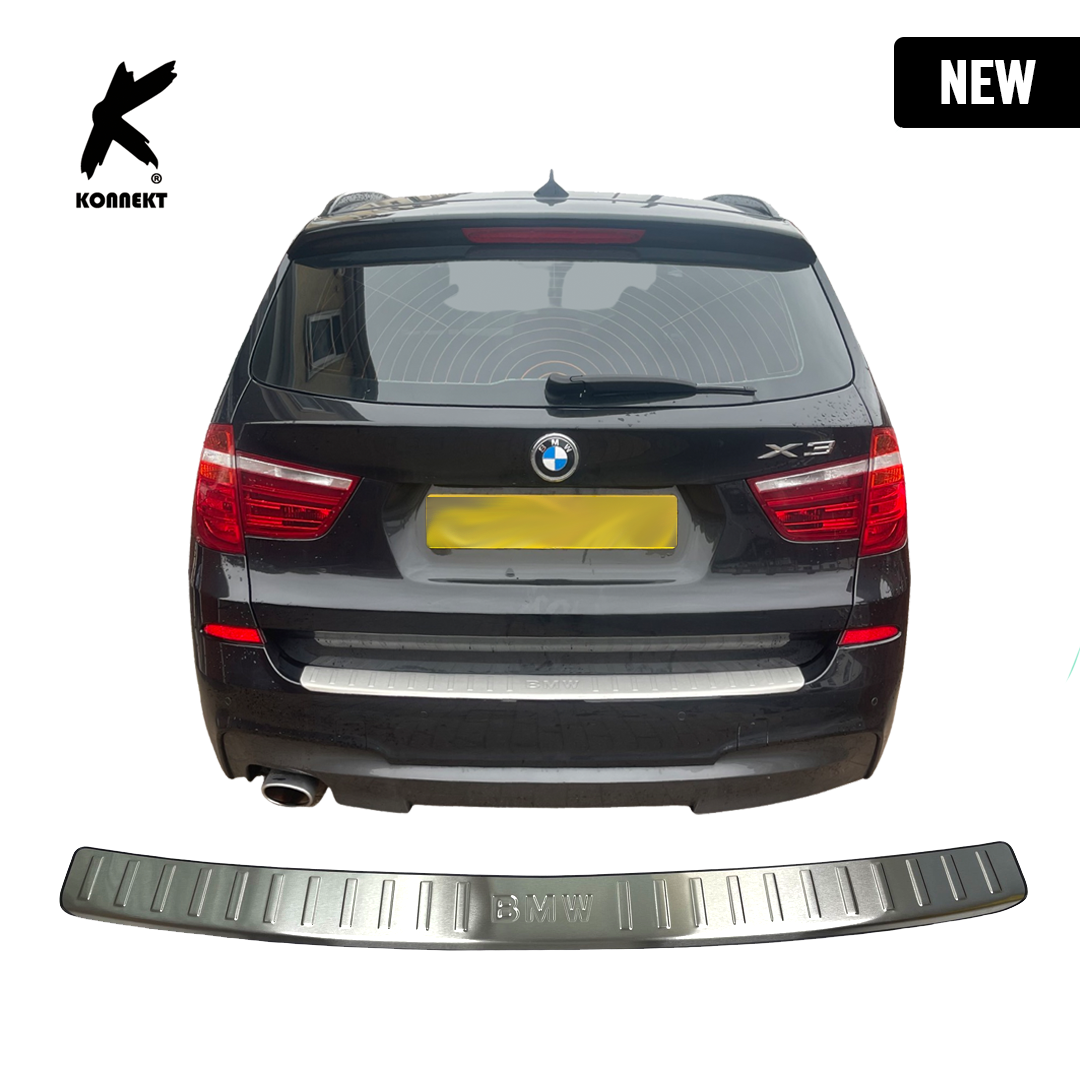 Rear Bumper Edge Protector Guard for BMW X3 _ 2011 - 2017 _ 304 Stainless Steel