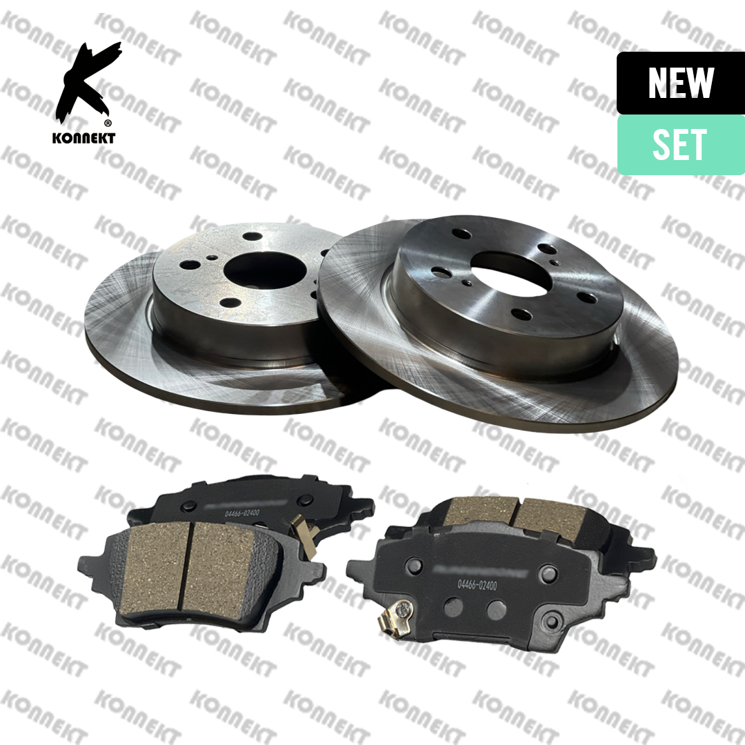 KONNEKT Rear Brake Discs & Brake Pads Set for TOYOTA Corolla | 2019 - 2026