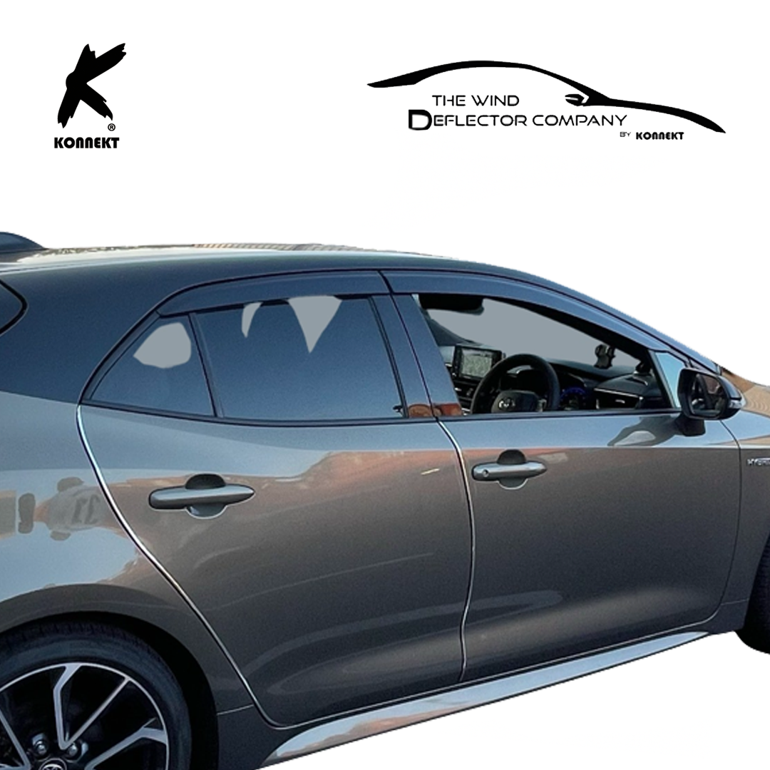 Wind Deflector Set for TOYOTA Corolla _ 2019 - 2023 _ Front & Rear _ Hatchback