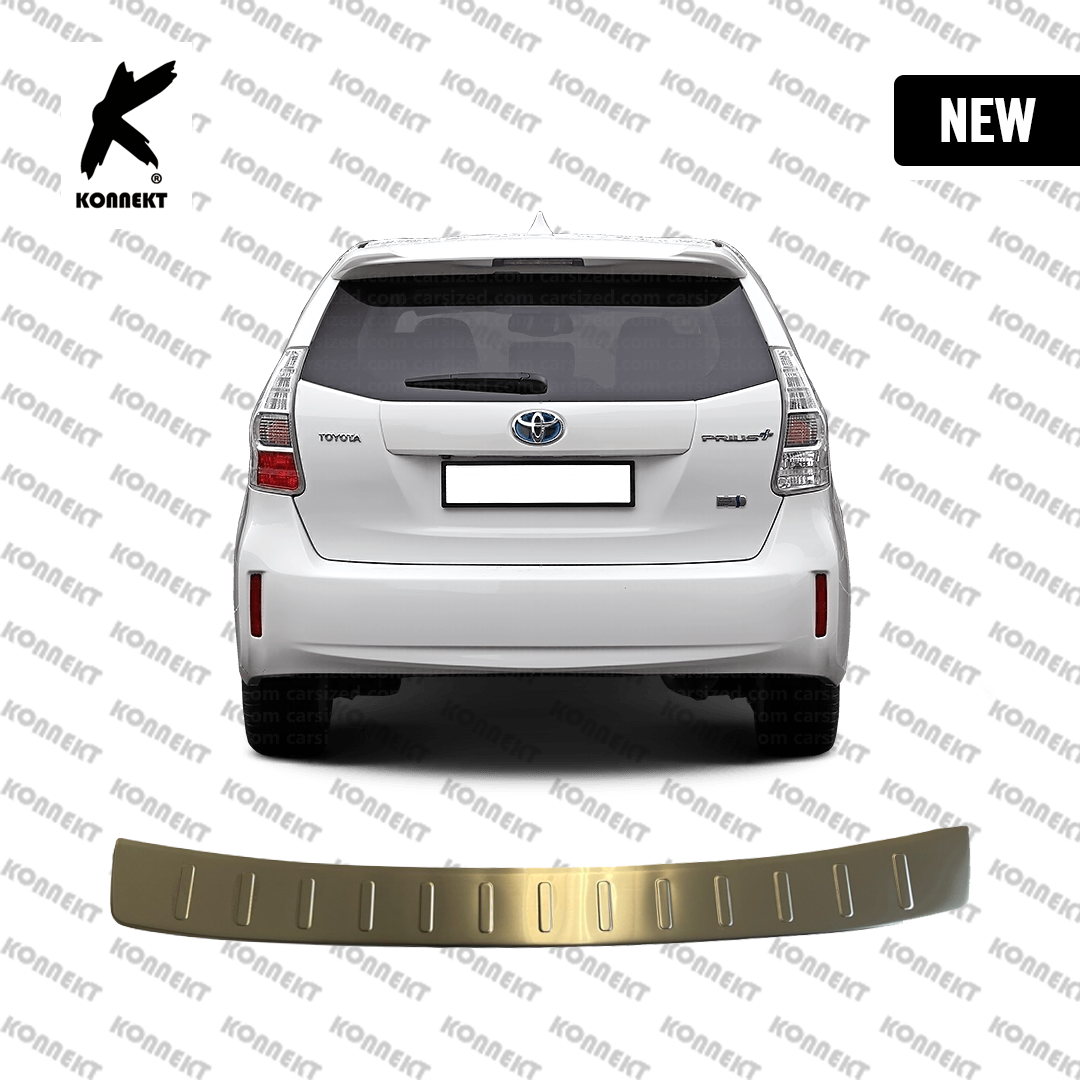 Stainless Steel Rear Bumper Edge Guard Protector for TOYOTA Prius Plus (+)  | 2012 - 2020