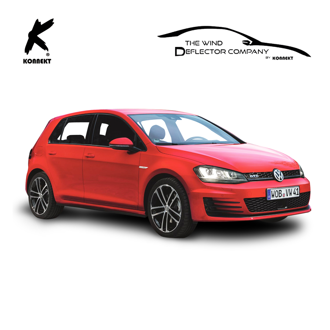 Wind Deflectors For Volkswagen Golf MK7 _ 2014-2019 _ Front and Rear