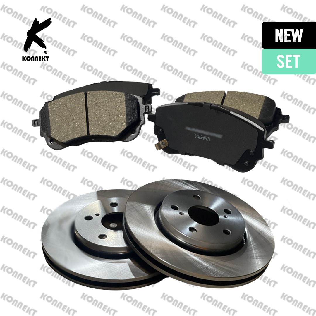 KONNEKT Front & Rear Brake Discs & Brake Pads for TOYOTA Corolla | 1.8L 2019 - 2025