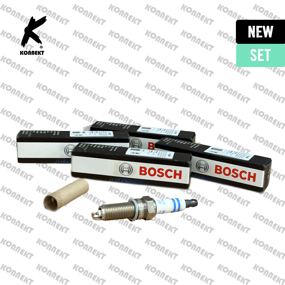 4 x BOSCH Double Iridium Spark Plugs For HYUNDAI Ioniq 2016-2024