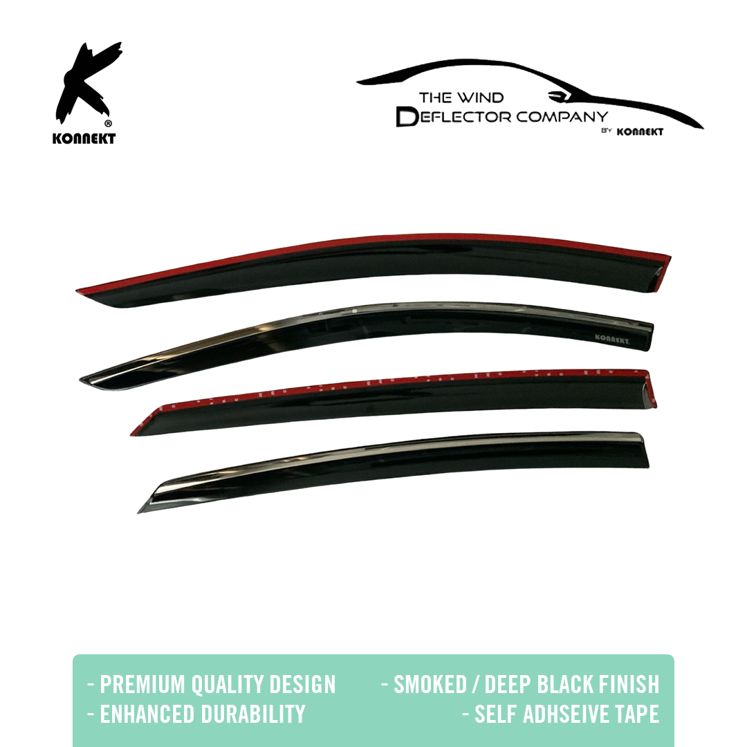 KONNEKT Wind Deflector Set for VAUXHALL Astra | 2015 - 2021 | MK7 | Hatchback 5 Door