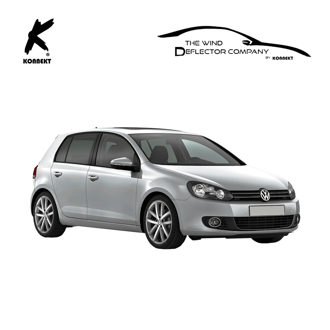 Wind Deflector Set for Volkswagen Golf MK6 _ Front and Rear _ 2009 - 2013