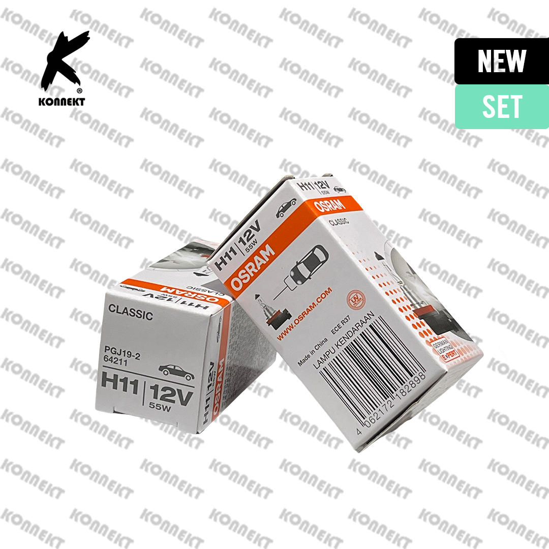 1 X H11 12V 55W Genuine Osram Headlight Bulbs fits TOYOTA Prius | 2009 - 2015