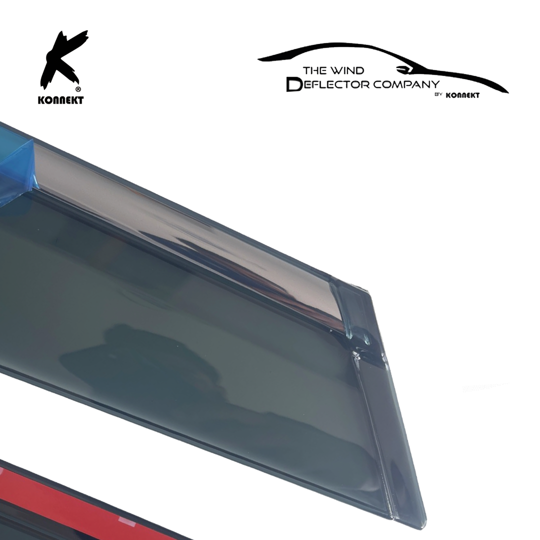 Wind Deflector Set for Hyundai Tucson _ Front and Rear _ 2015 - 2020 _ Chrome