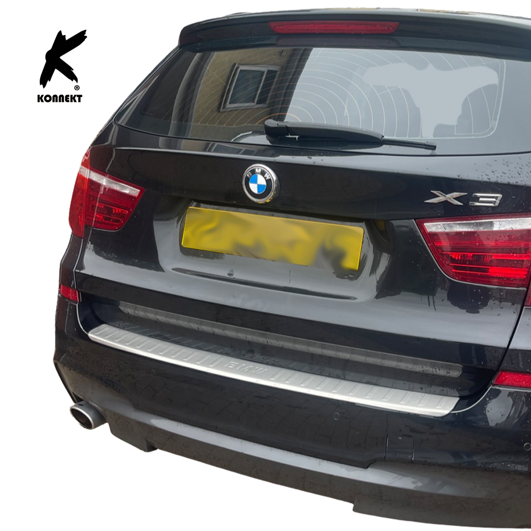 Rear Bumper Edge Protector Guard for BMW X3 _ 2011 - 2017 _ 304 Stainless Steel