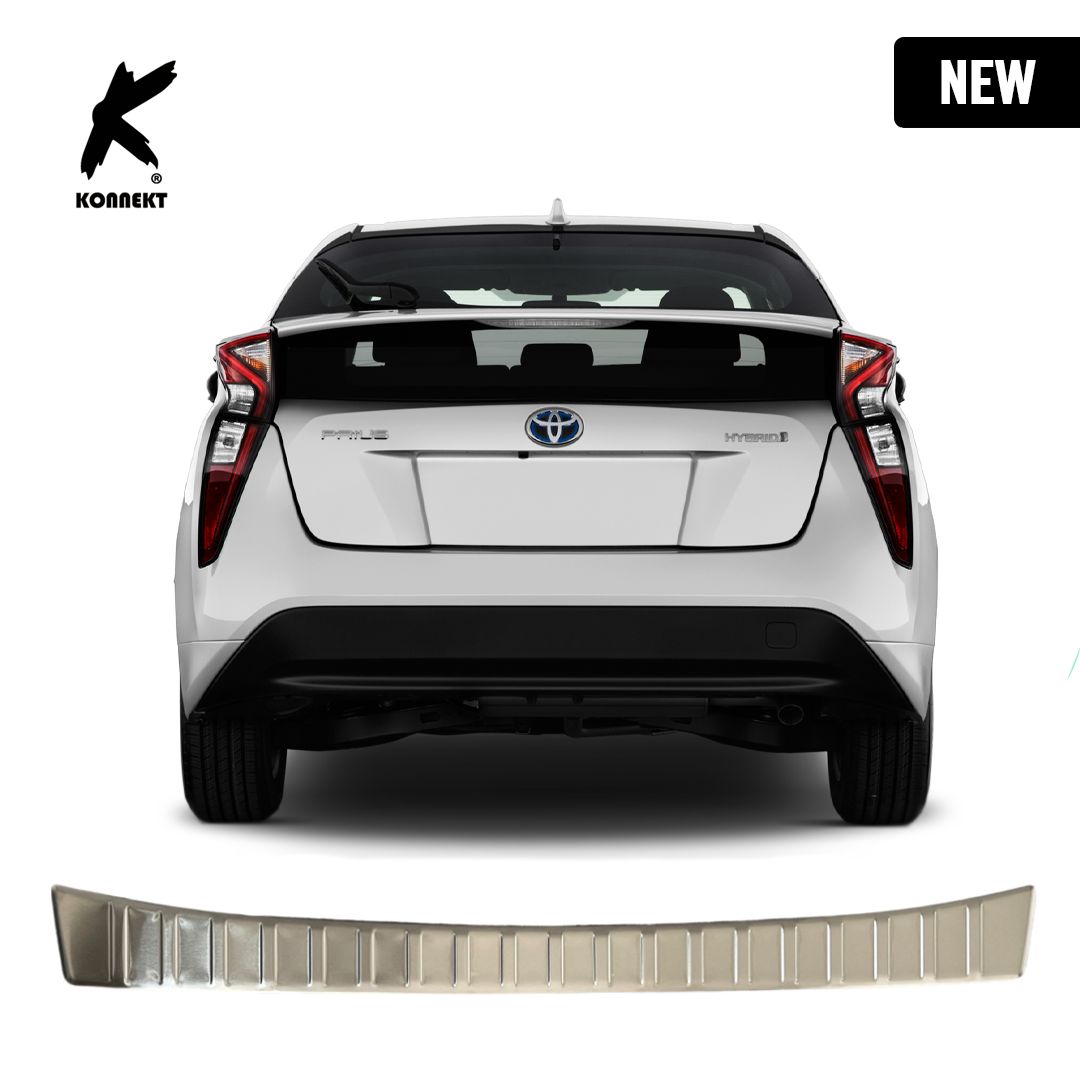 Rear Bumper Edge Protector Guard for TOYOTA Prius _ 2016 - 2018 _ Chrome