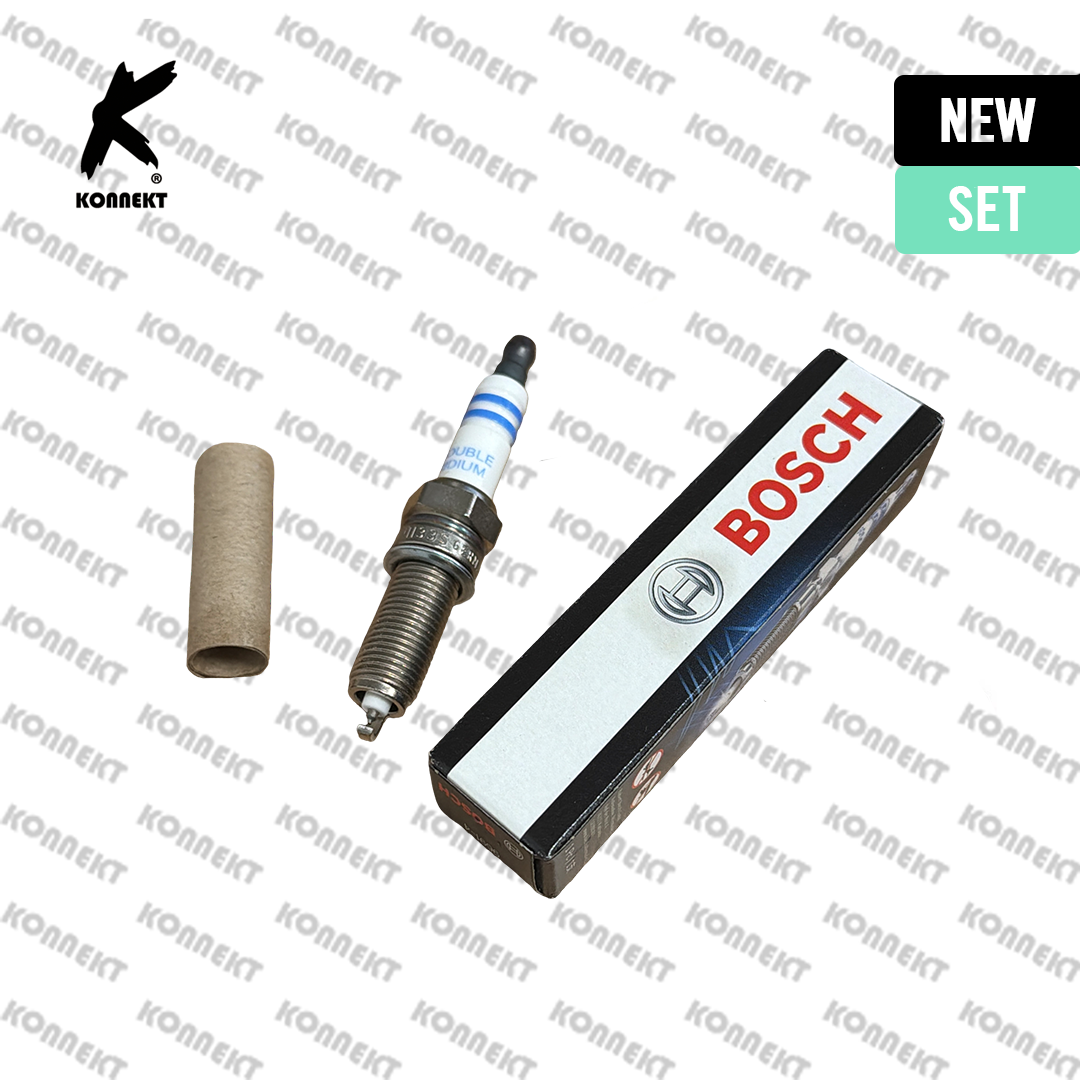 4 x BOSCH Double Iridium Spark Plugs For HYUNDAI Ioniq 2016-2024