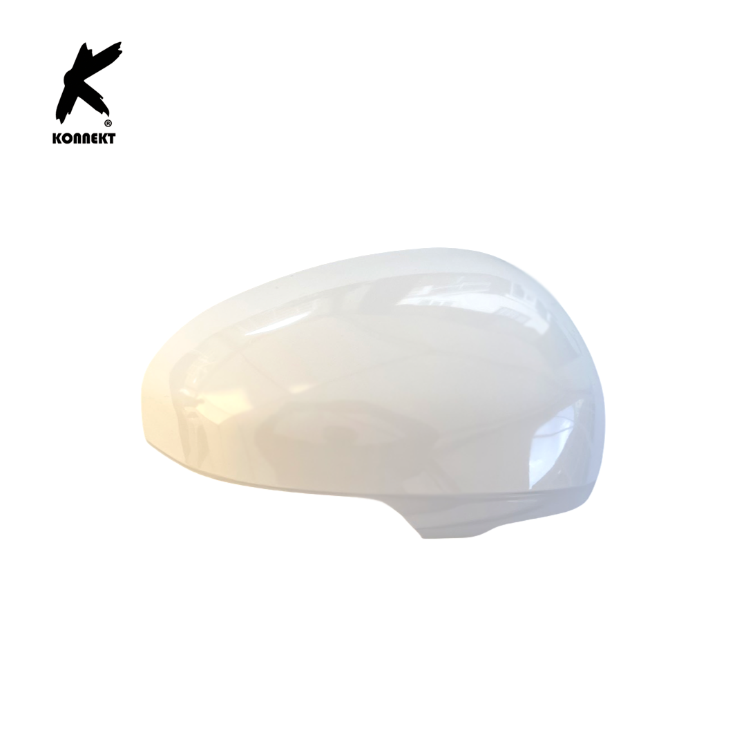 Pair of White Wing Mirror Covers for TOYOTA Prius _ MK3 _ 2009 - 2015
