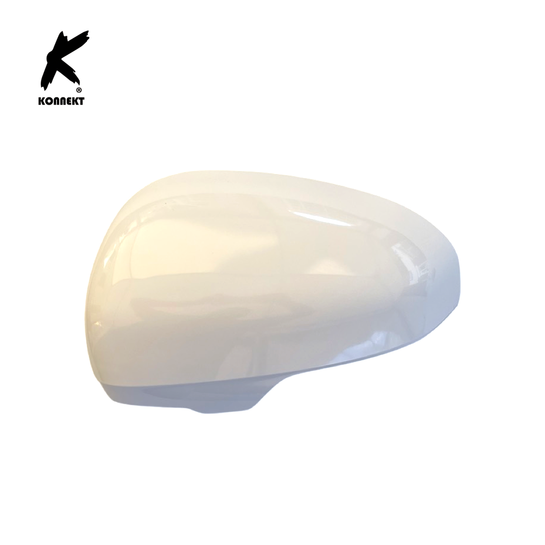 Pair of White Wing Mirror Covers for TOYOTA Prius _ MK3 _ 2009 - 2015
