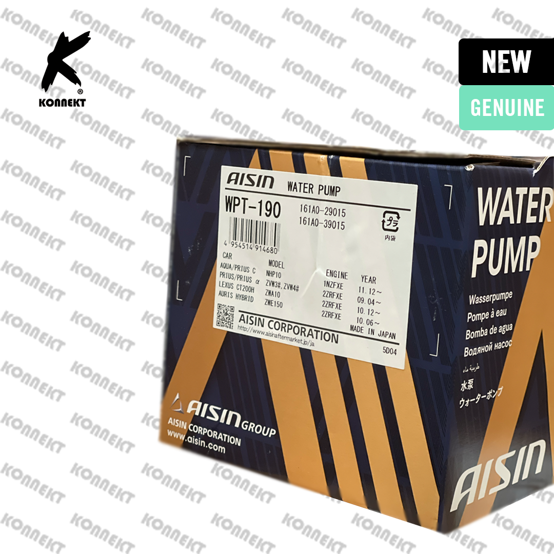 TOYOTA Genuine AISIN Water Pump WPT-190 ZVW40 _ Prius Plus _ 2012 - 2020