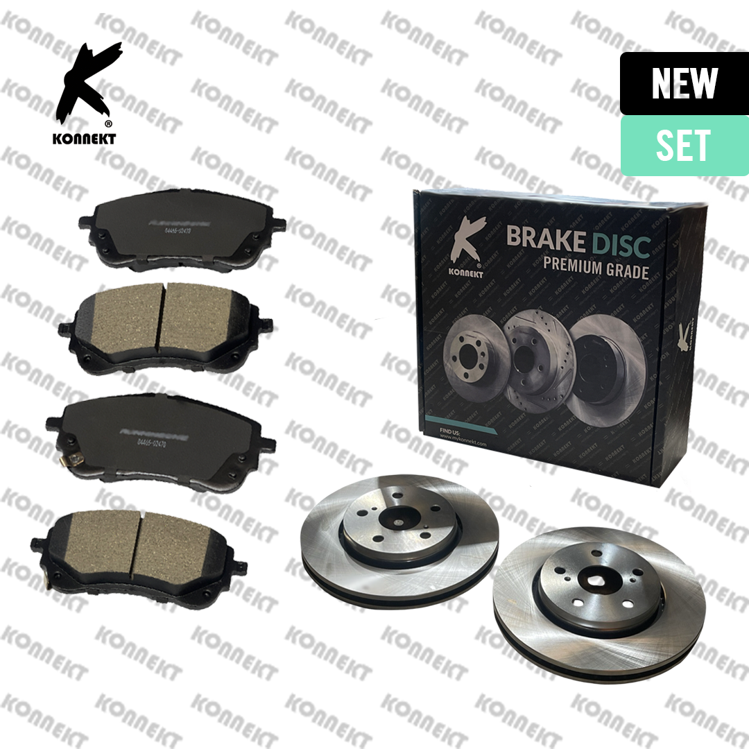 KONNEKT Front Brake Discs & Brake Pads for TOYOTA Corolla Hybrid 1.8L | 2019 - 2025
