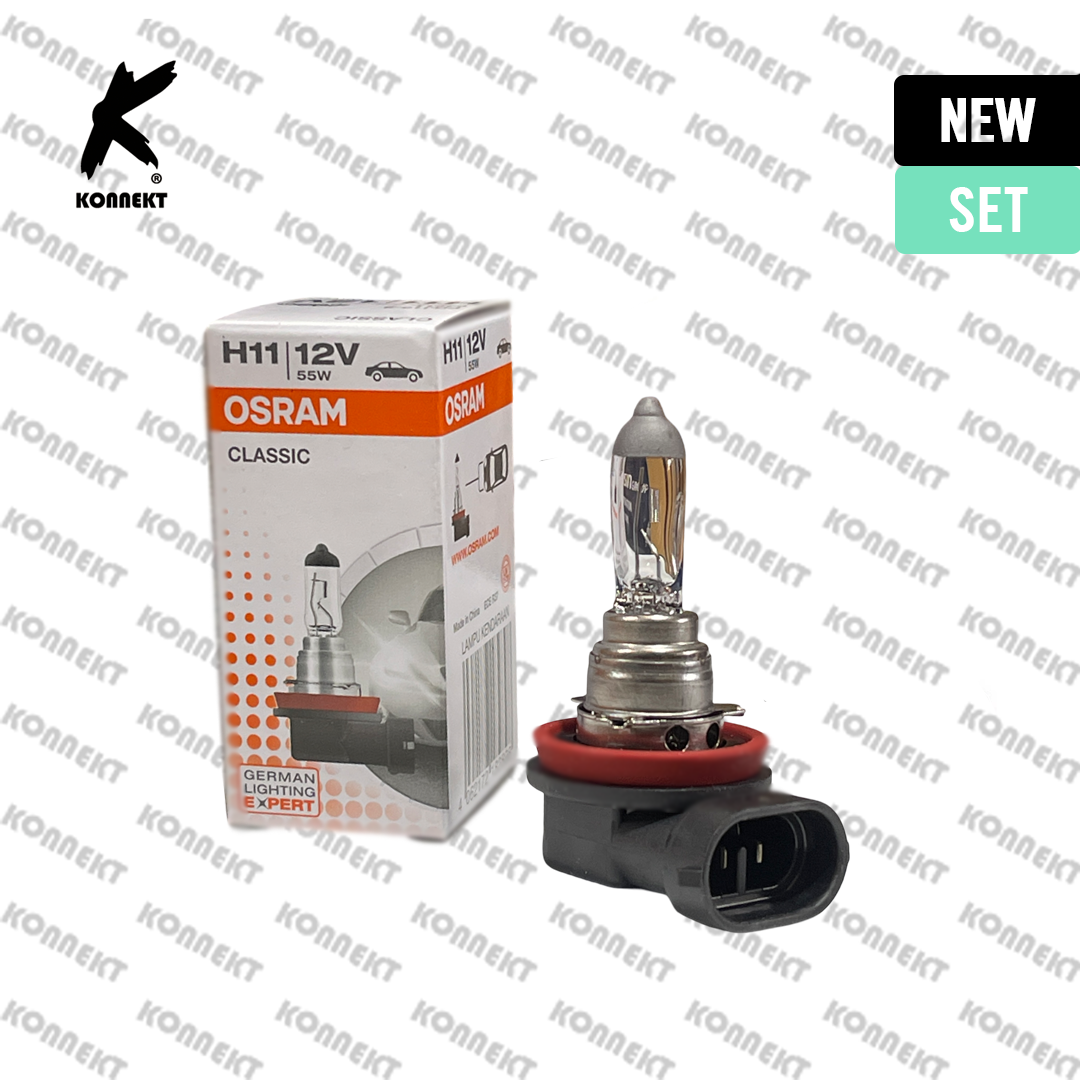 1 X H11 12V 55W Genuine Osram Headlight Bulbs fits TOYOTA Prius | 2009 - 2015
