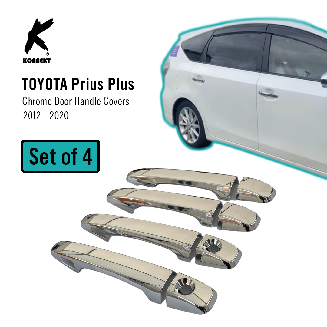 Exterior Chrome Door Handle Cover Set for TOYOTA Prius Plus | 2012 - 2020