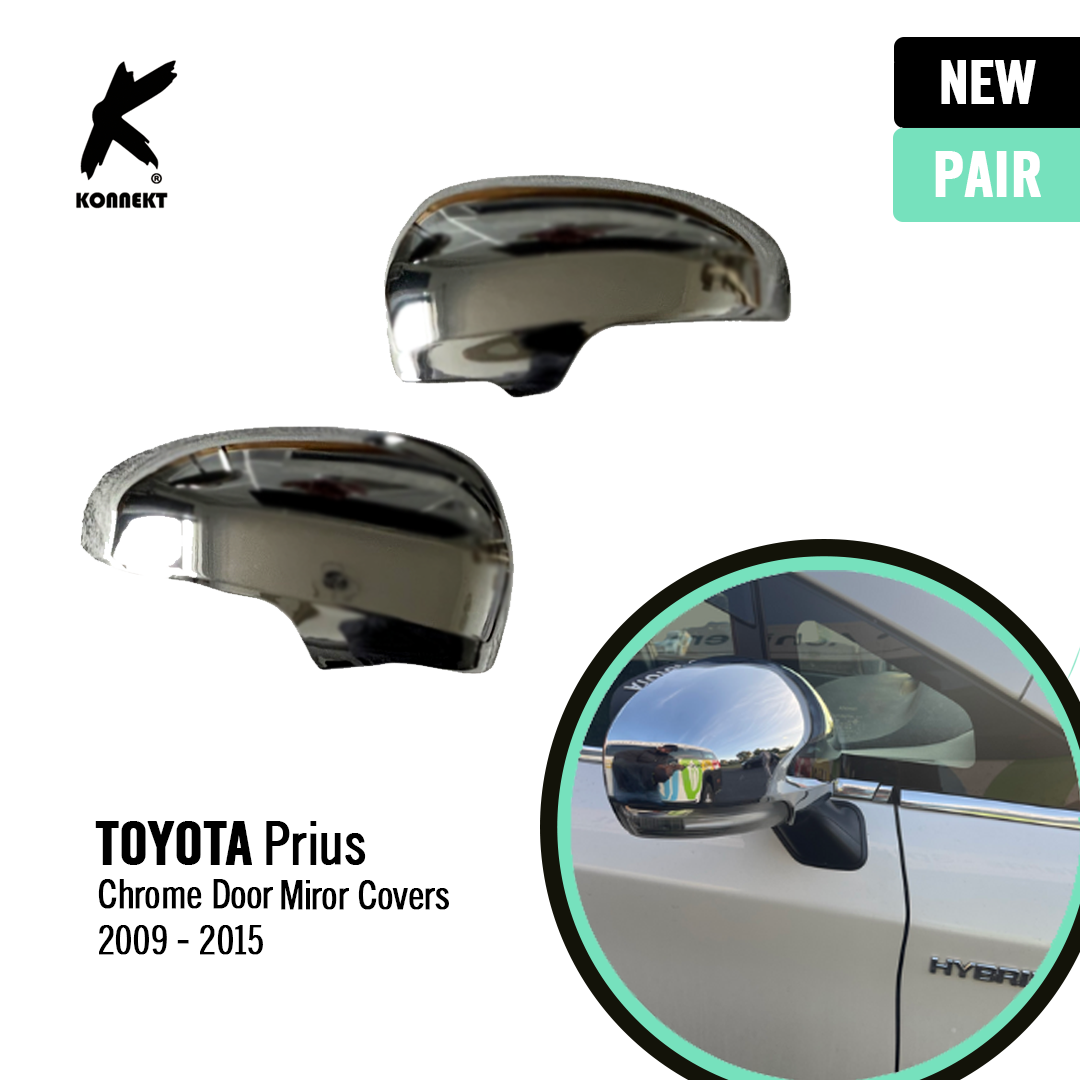 Chrome Door Mirror Covers for TOYOTA Prius for 2009-2015