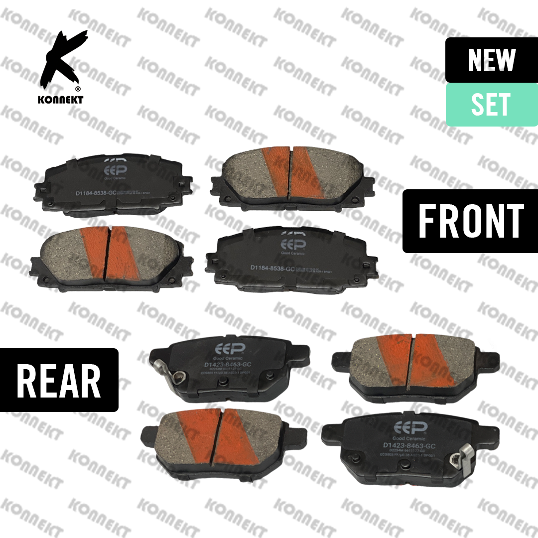 Front and Rear Brake Pads Set for Lexus CT200h | 2011 - 2020